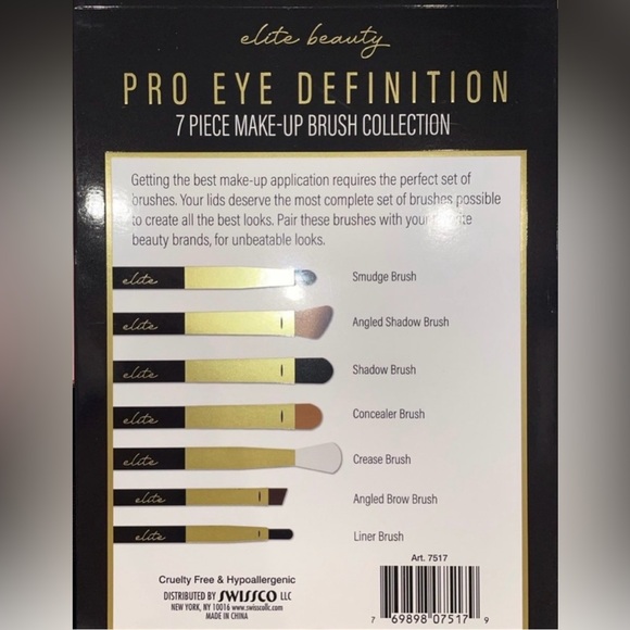 ELITE BEAUTY Pro Eye Definition 7 Brush Collection - Picture 3 of 3